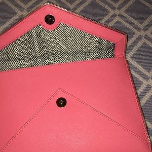 Rebecca Minkoff pink Leo Clutch